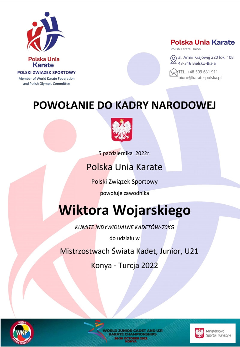 Powołanie Wiktora Wojarskiego do Kadry Polskiej