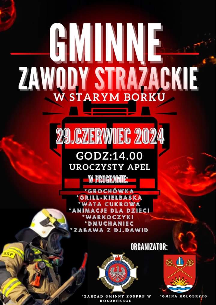 Plakat - Gminne Zawody Strażackie